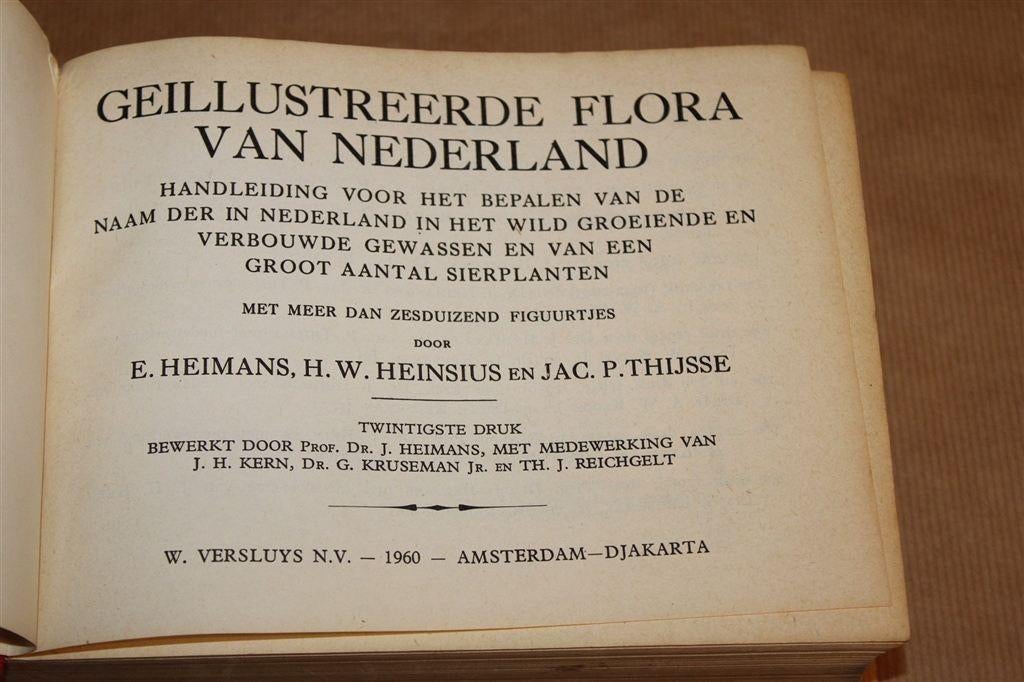 Geïllustreerde Flora Van Nederland — Heimans Thijsse [1960], Boeken, Ophalen of Verzenden, Gelezen, Bloemen, Planten en Bomen