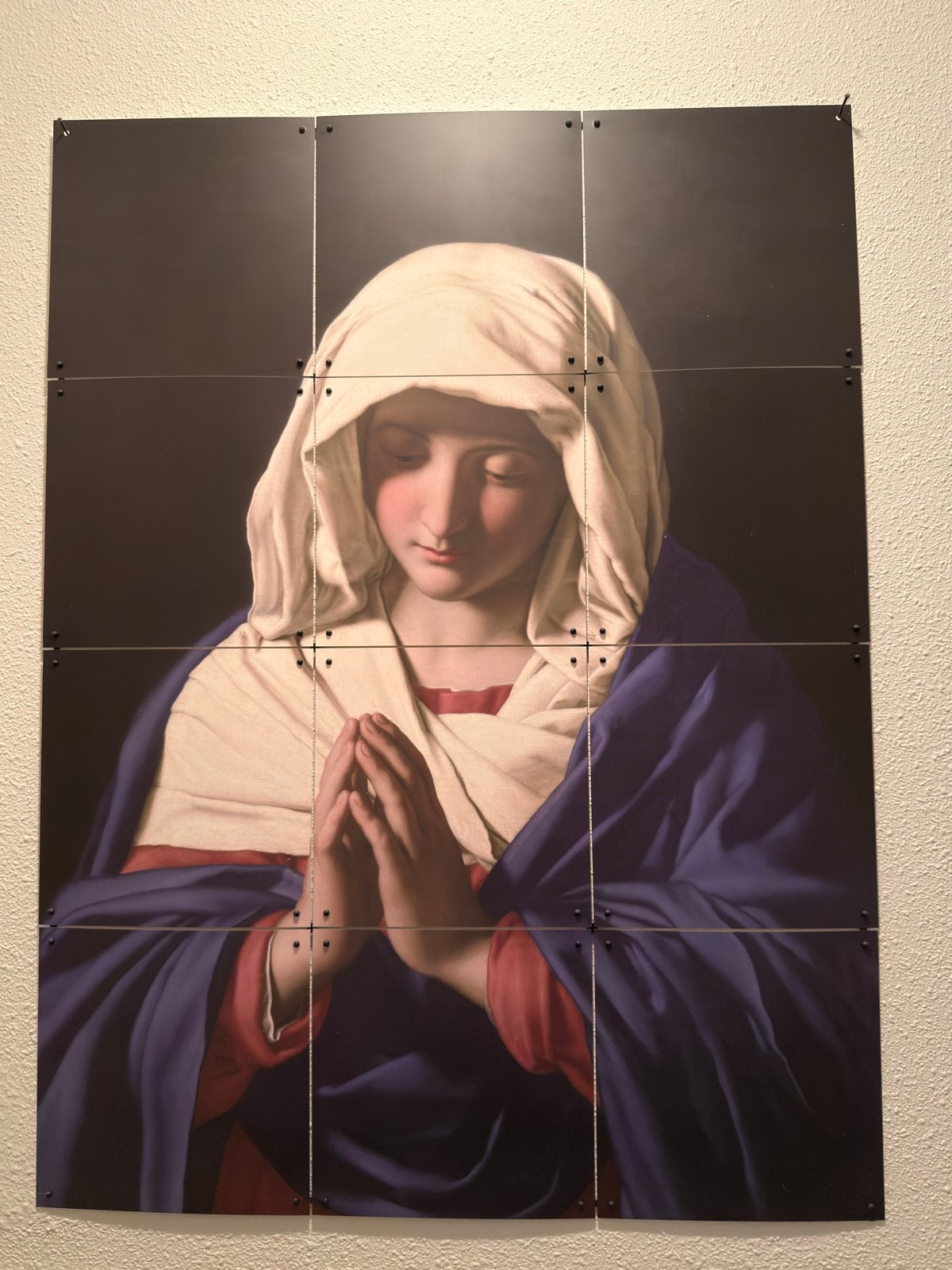 Ixxi Maria 60x80 cm - Religieuze Kunst, Ophalen of Verzenden, 75 cm of meer, 50 tot 75 cm, Print