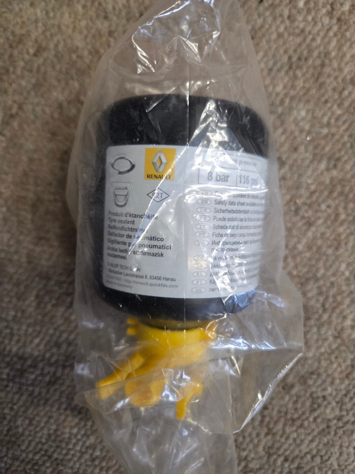 Dacia Renault Banden Reparatie Set Vulmiddel, Ophalen of Verzenden, Nieuw