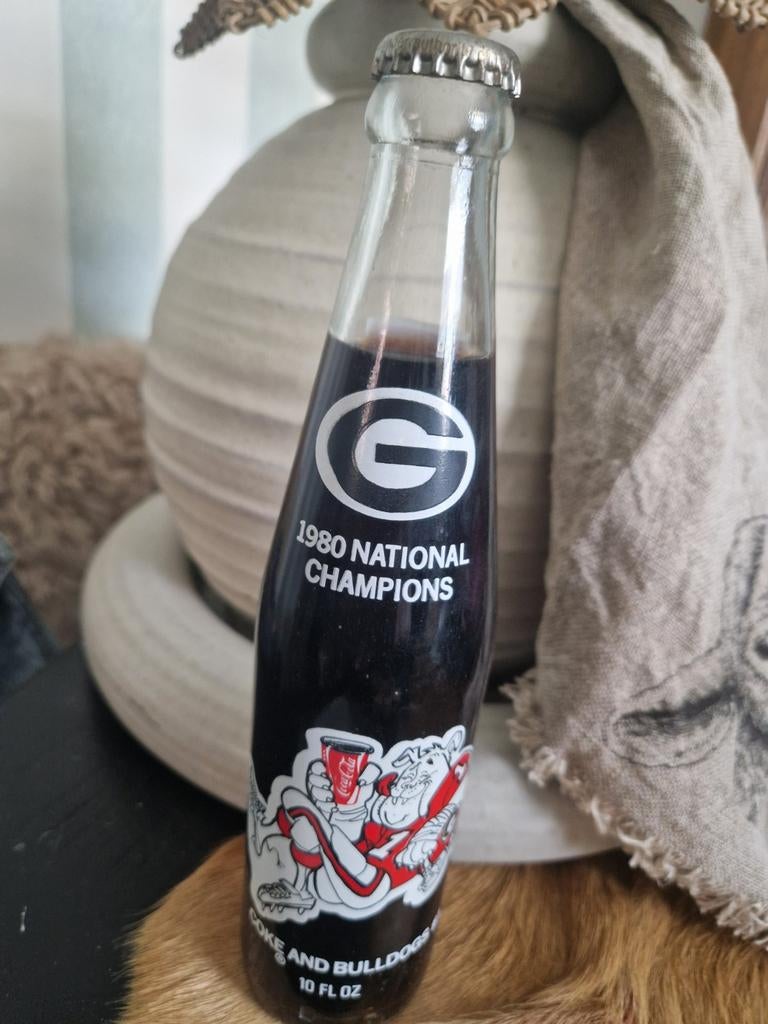 Vintage Coca-Cola fles 1980 National Champions, Verzamelen, Ophalen of Verzenden, Zo goed als nieuw