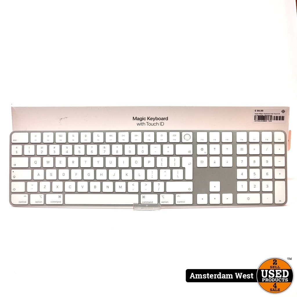 Apple Magic Keyboard met Touch ID en Numeriek | Nieuwstaat, Computers en Software, Toetsenborden, Apple, Zo goed als nieuw, Support@apple.com