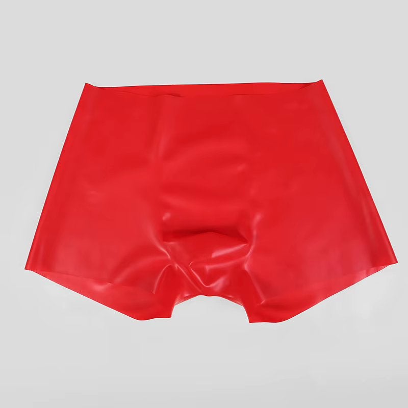 Rode latex heren onderbroek, Verzenden, Rood, Boxer