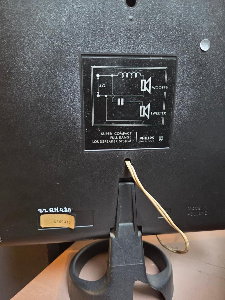 Phillips versterker 22AH 590 met de 22RH Full range speakers, Philips, Gebruikt, Speakers, Losse componenten