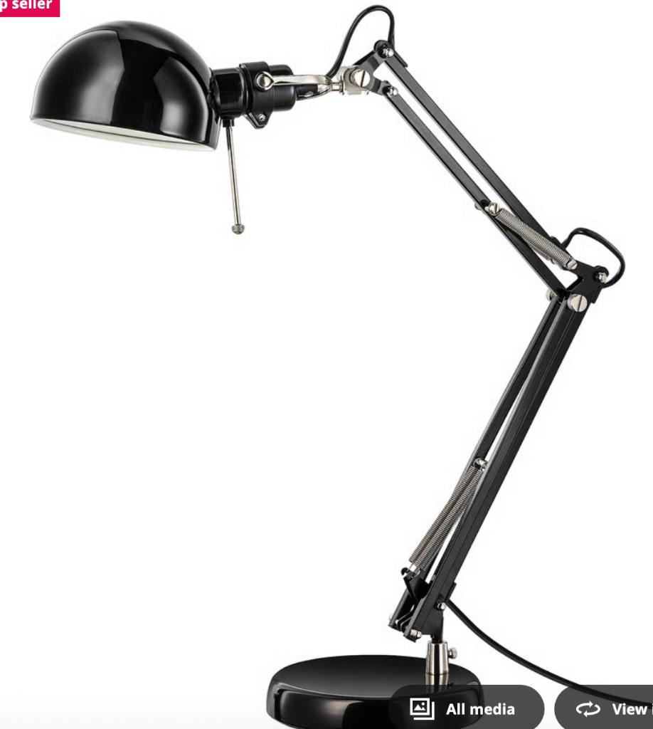 Desk lamp FORSÅ, Ophalen, Zo goed als nieuw, Metaal, Minder dan 50 cm