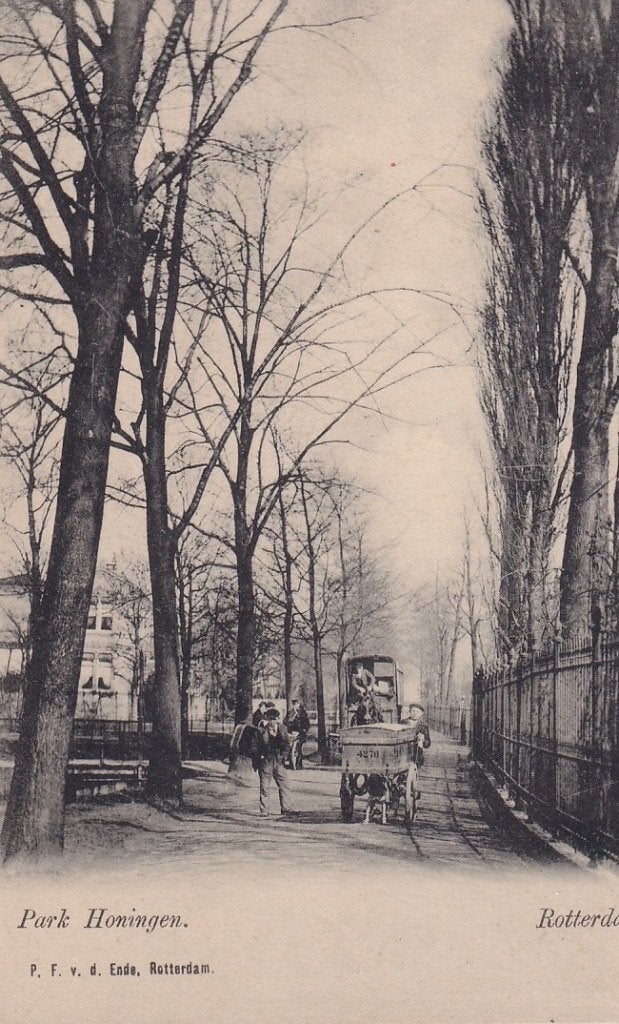 733B Rotterdam Park Honingen hondenkar bakkerskar, Ophalen of Verzenden, Voor 1920, Ongelopen, Zuid-Holland