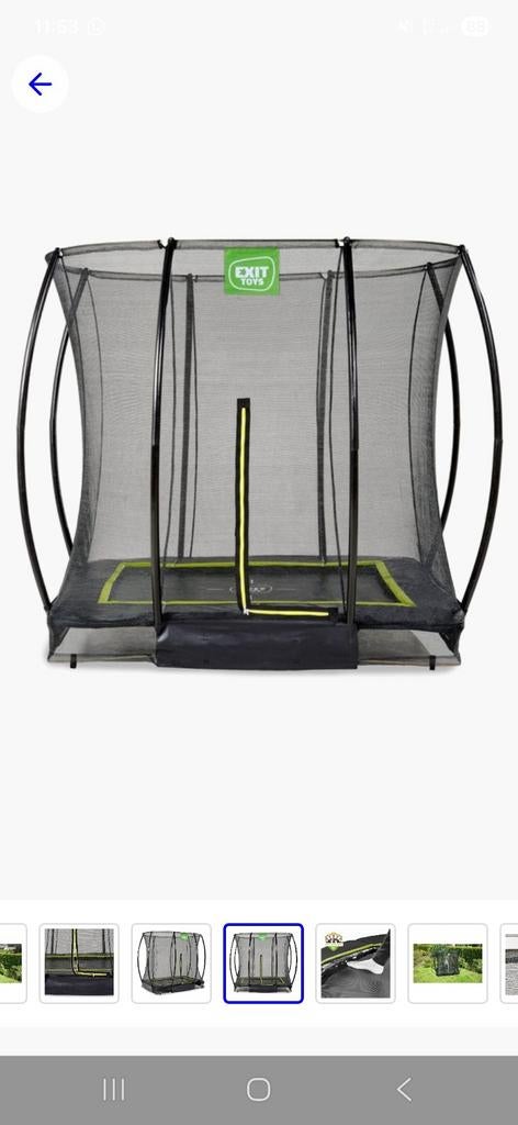 Exit trampoline veiligheidsnet 153x214, Ophalen
