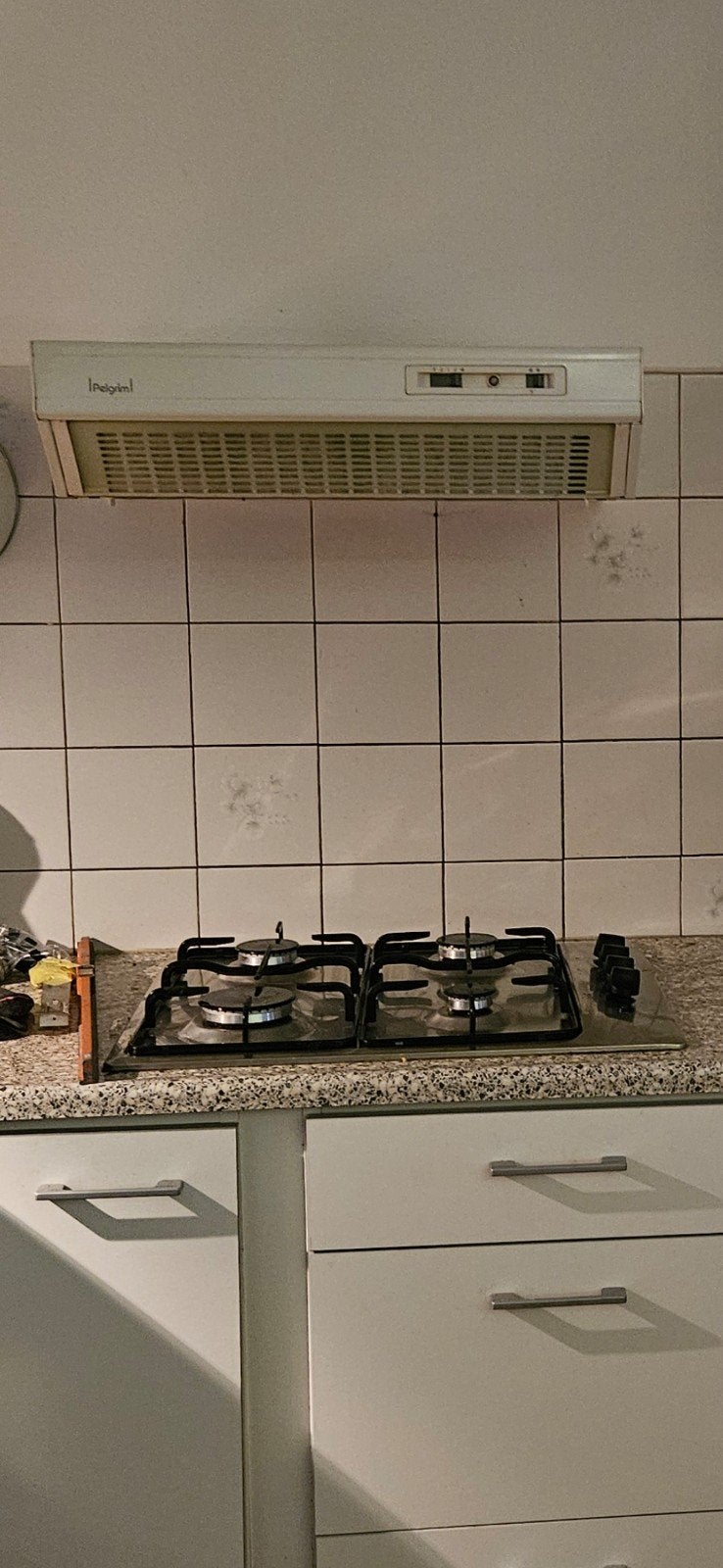 GRATIS afzuikap & inbouw gasfornuis, Ophalen, Gebruikt, 200 tot 400 m³ per uur, Onderbouw afzuigkap