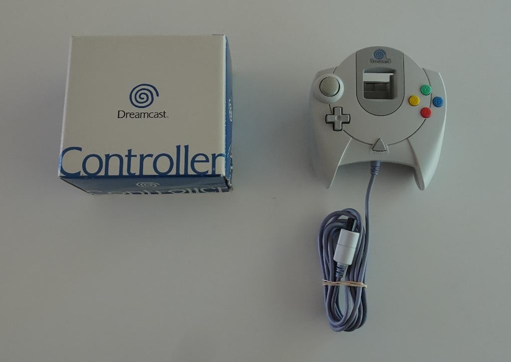 Sega Dreamcast Controller met Doos, Spelcomputers en Games, Ophalen, Overige genres, 1 speler, Zo goed als nieuw