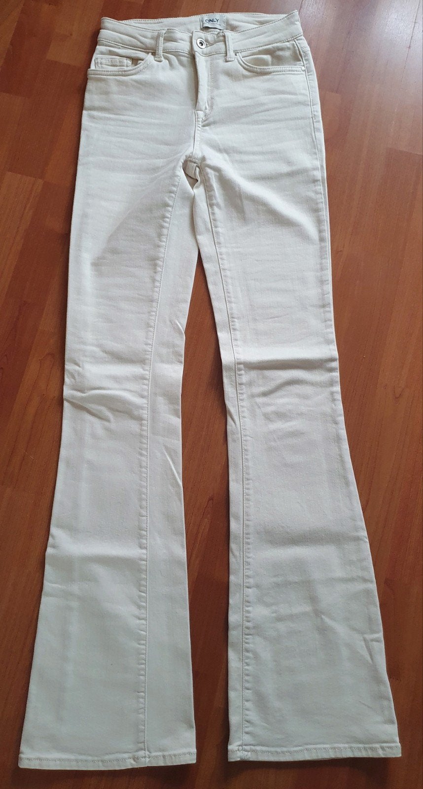 Jeans Flared van Only, Verzenden, Wit, Zo goed als nieuw, W28 - W29 (confectie 36)