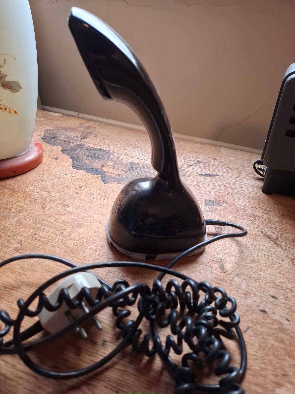Vintage PTT Ericofon Cobra Telefoon - Zwart met Draaischijf, Ophalen of Verzenden, Gebruikt, Met draaischijf