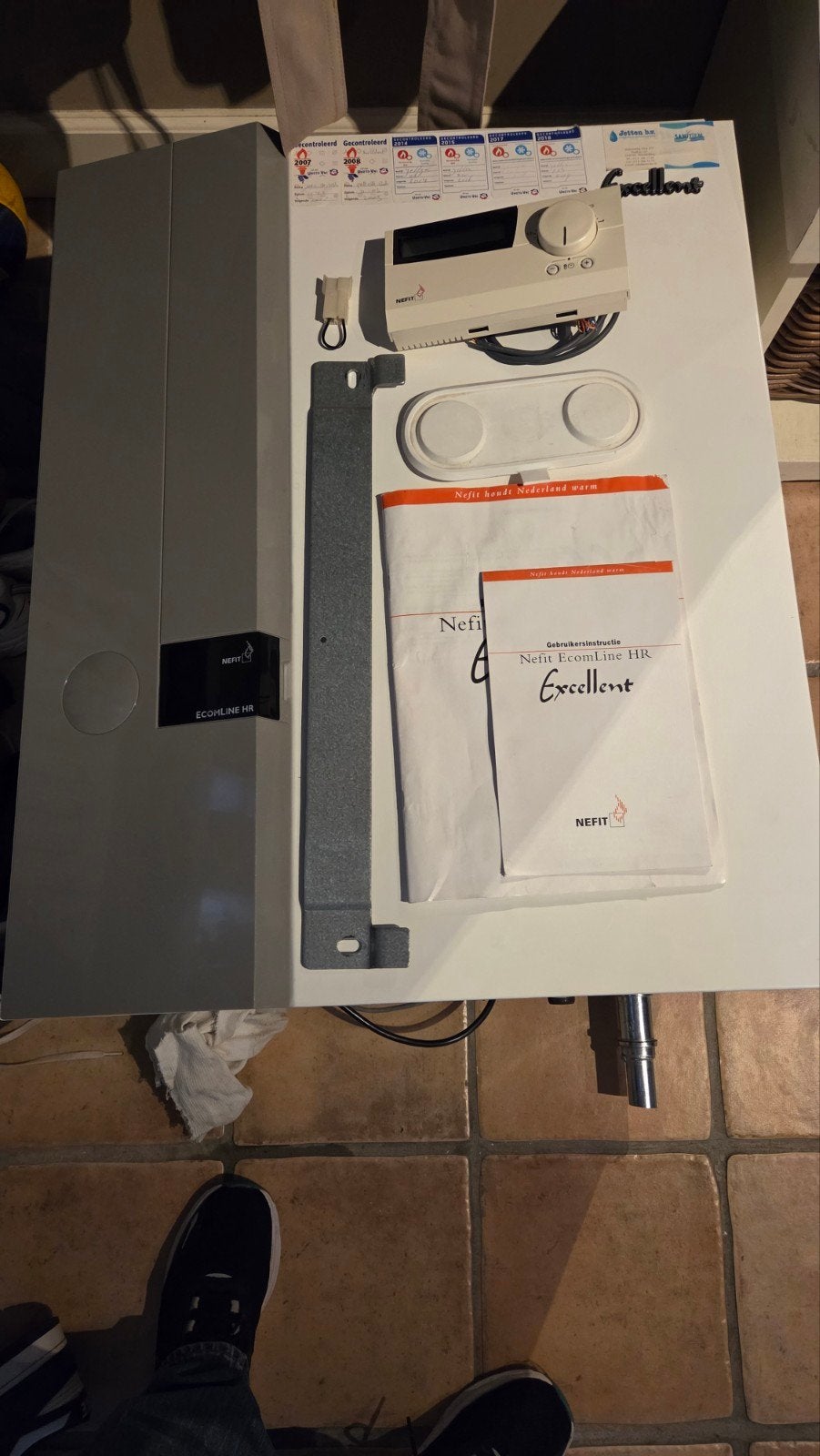 30 Kw, Nefit EcomLine HR Excellent CV-ketel, Ophalen, Gebruikt, Cv-ketel of Combi-ketel, Hoog rendement (Hr)