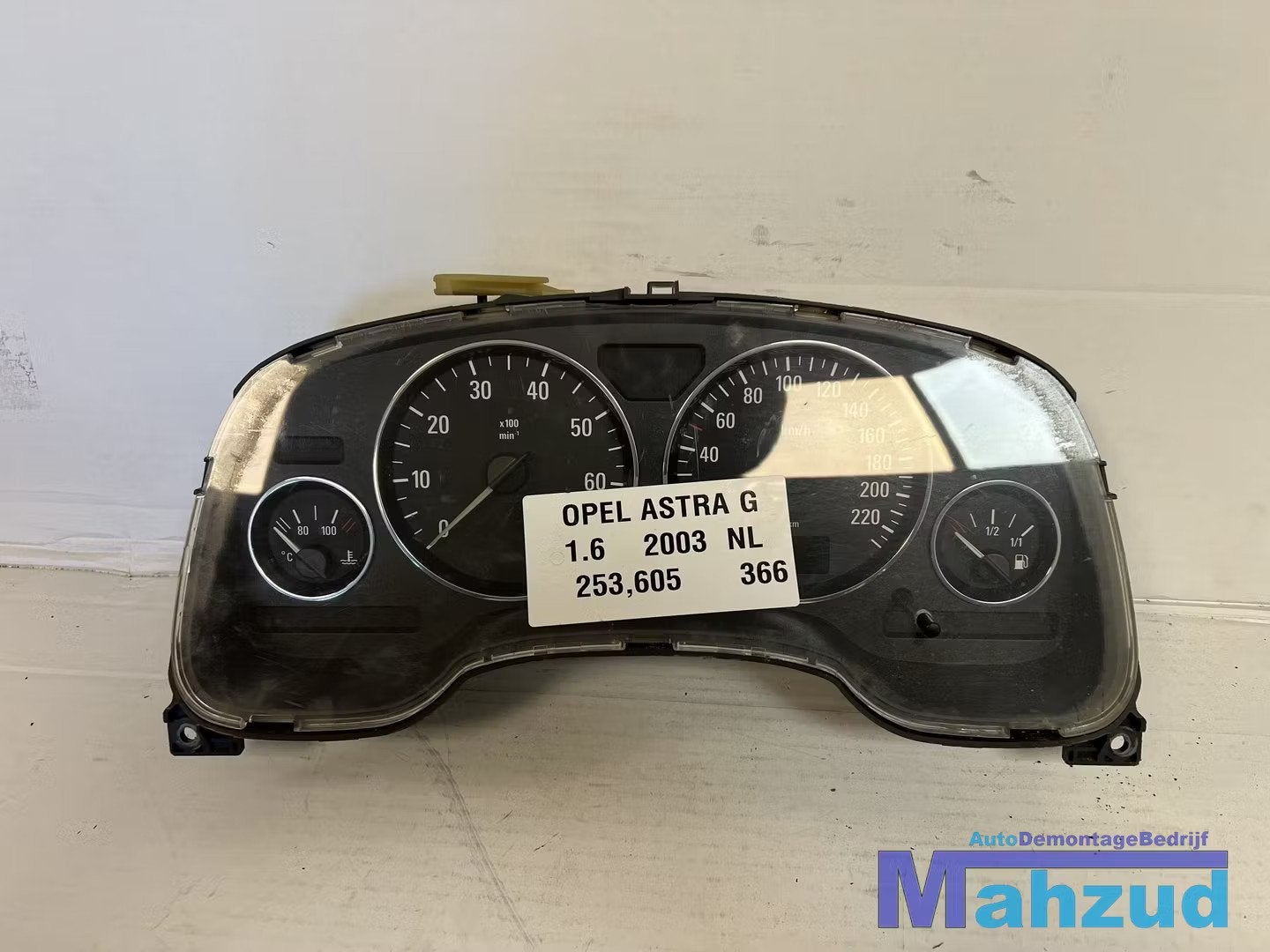 OPEL ASTRA G 1.6 Kilometer teller unit 1997-2004, Gebruikt, Opel Automobile GmbH, Ophalen of Verzenden, Kontakt@opel-infoservice.de