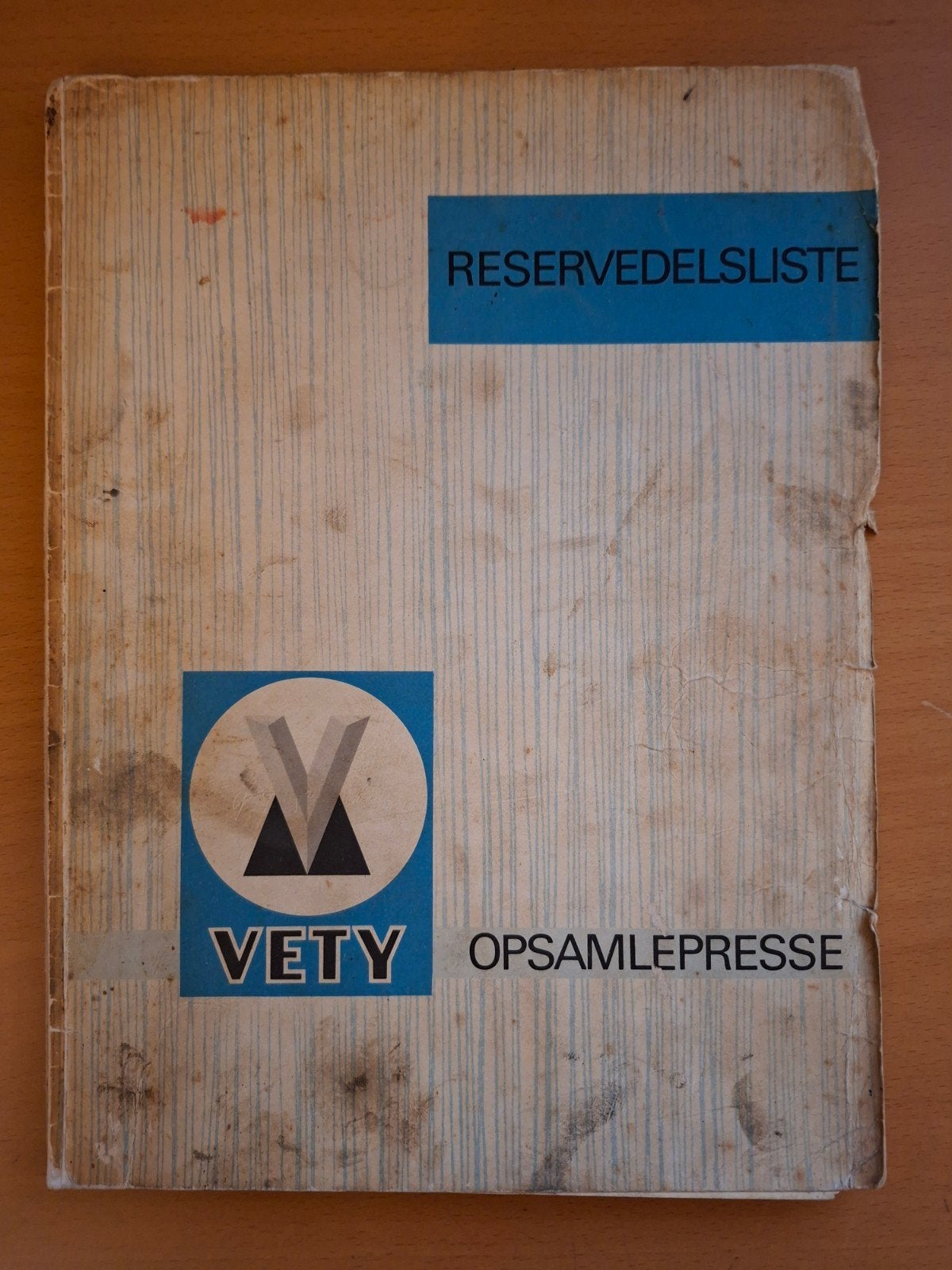 VETY balenpers Reserveonderdelenlijst, Ophalen of Verzenden, Gelezen, VETY