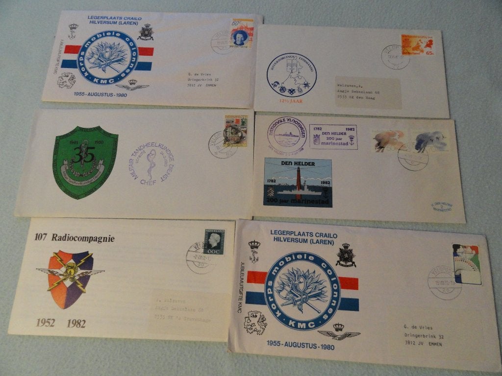 K113 militaire herdenkingsenveloppen, Ophalen of Verzenden, Envelop