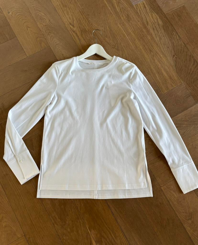 Top van yaya maat S/36, Wit, Ophalen of Verzenden, Zo goed als nieuw, Korte mouw