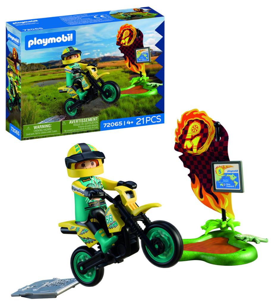 PLAYMOBIL 72065 OffRoad Motorfiets 21 delig, Ophalen of Verzenden, Nieuw, Complete set