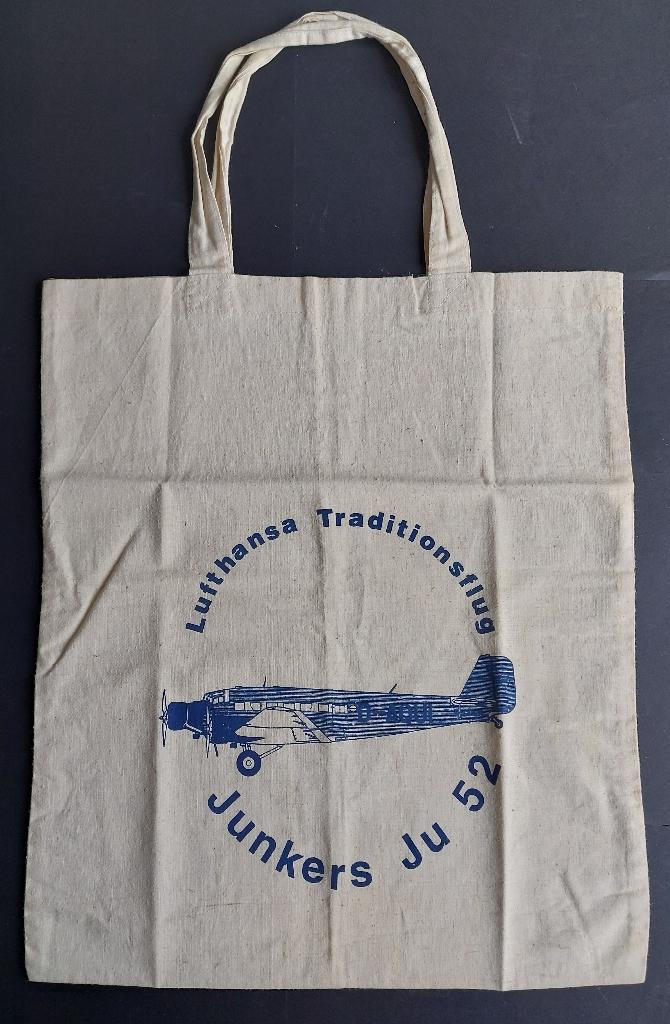 Stoffen tas van een Lufthansa Junkers Ju 52 (LU68), Verzamelen, Ophalen of Verzenden, Gebruikt, Overige typen