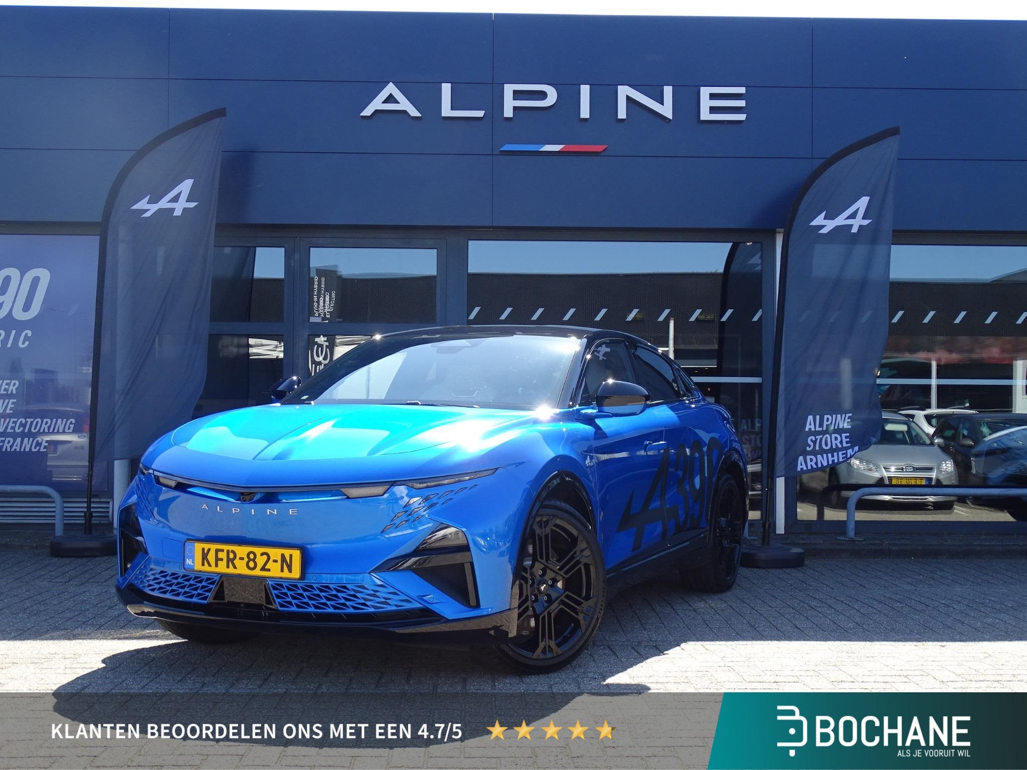 Alpine A390 GT 89kWh | Sabelt sportstoelen | Stoel & Stuurve, 1350 kg, 89 kWh, Met garantie (alle), Blauw
