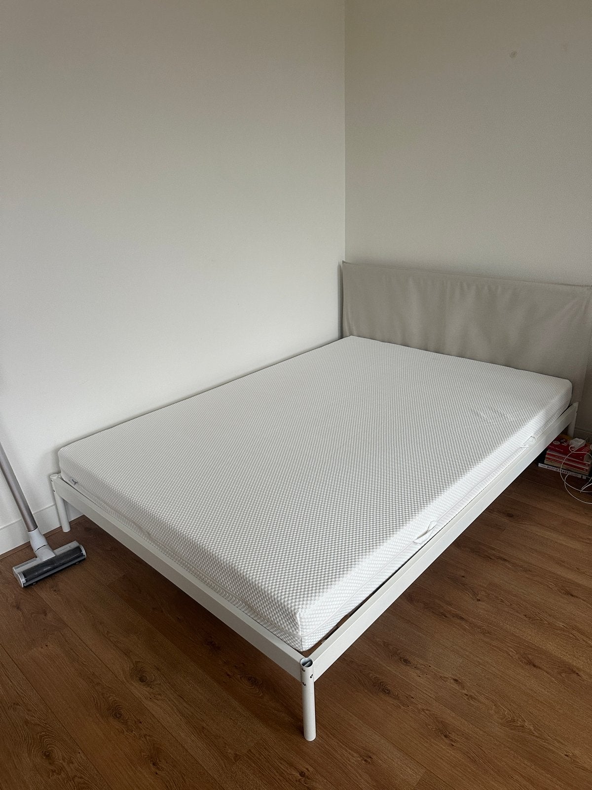 Ikea Kleppstad Bedframe 140x200, Ophalen, Beige, Tweepersoons, 140 cm