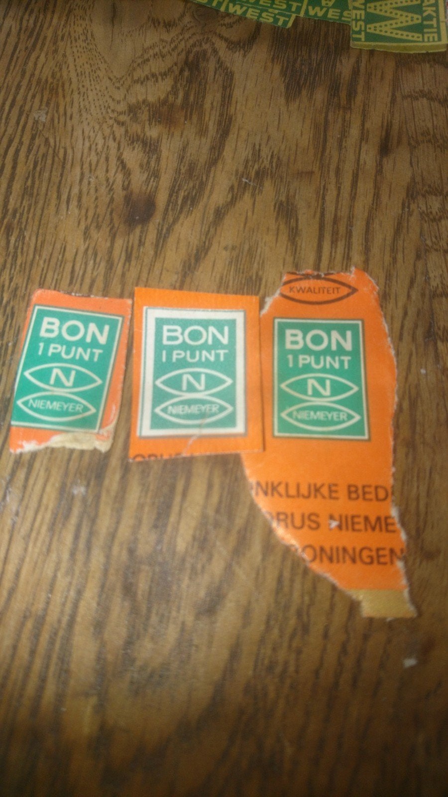 Niemeyer Bon 1 Punt - Vintage Spaarzegels, Verzamelen, Overige Verzamelen, Ophalen