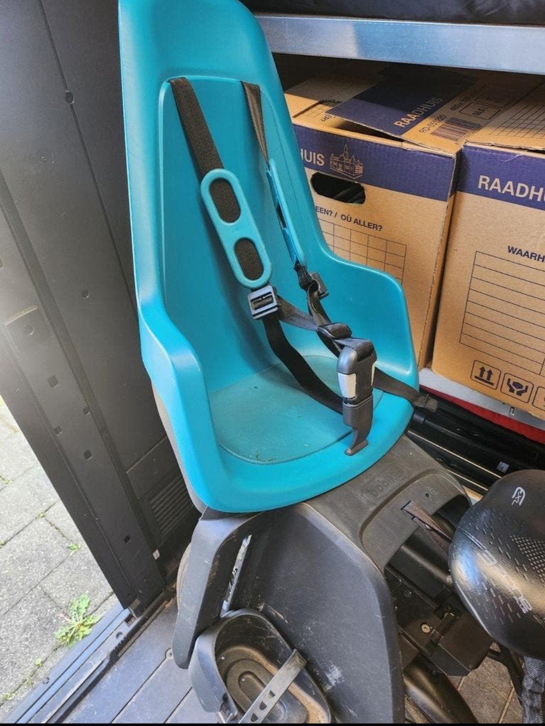 Bobike fietsstoeltje achter, Fietsen en Brommers, Ophalen, Achterzitje, 0 t/m 18 kg, Bobike