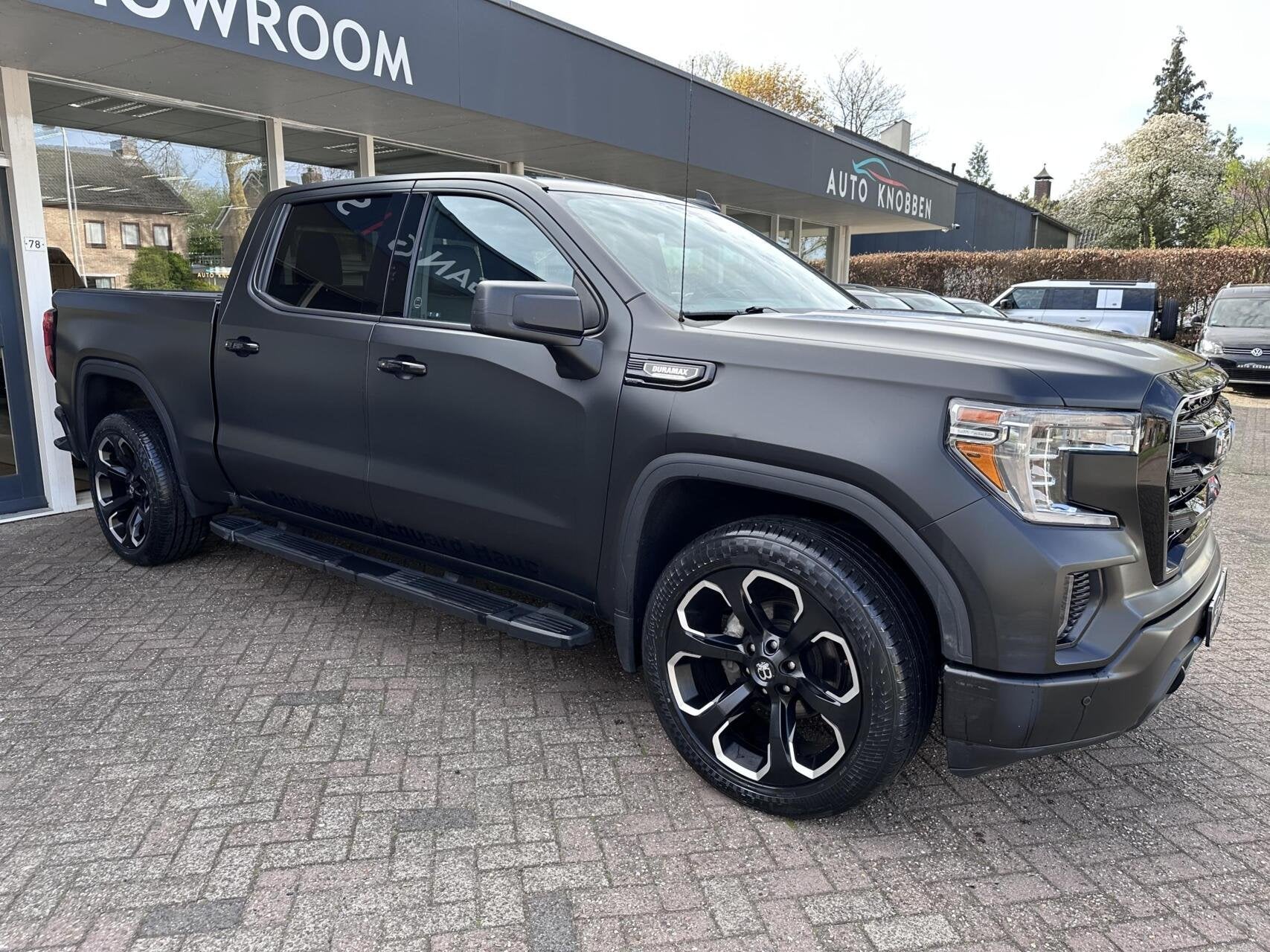 Gmc Sierra 3.0 Duramax Led, Leer, Climat, Camera, Trekhaak,, Auto's, Automaat, Met garantie (alle), Zwart, Leder
