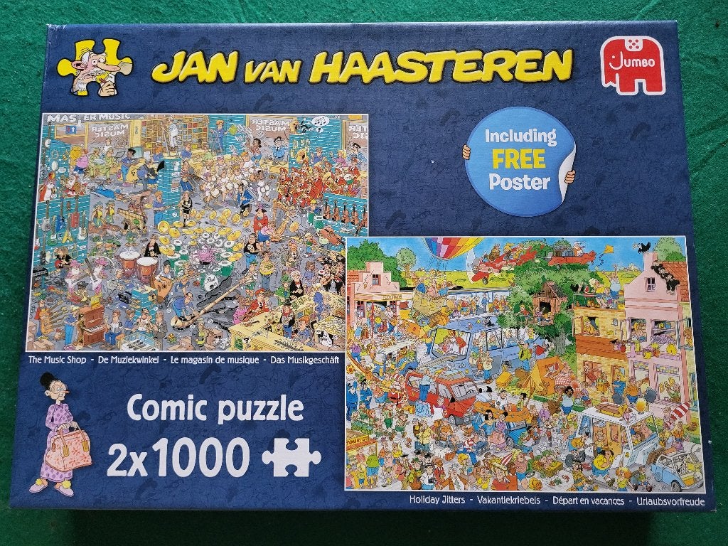 Jan van Haasteren - De muziekwinkel en Vakantiekriebels, Ophalen of Verzenden, 500 t/m 1500 stukjes, Zo goed als nieuw