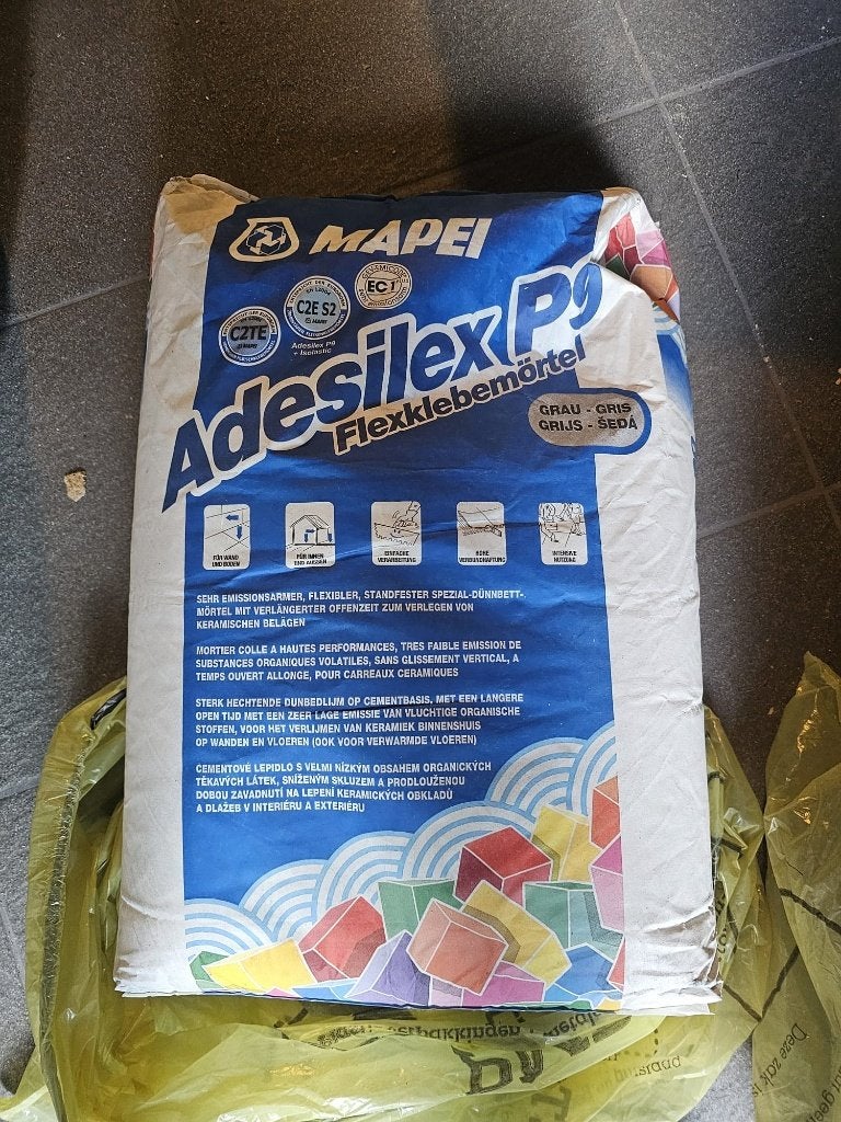 Mapei Adesilex P9 Tegellijm 25kg - 4 zakken, Overige typen, Nieuw, 10 m² of meer, Overige materialen