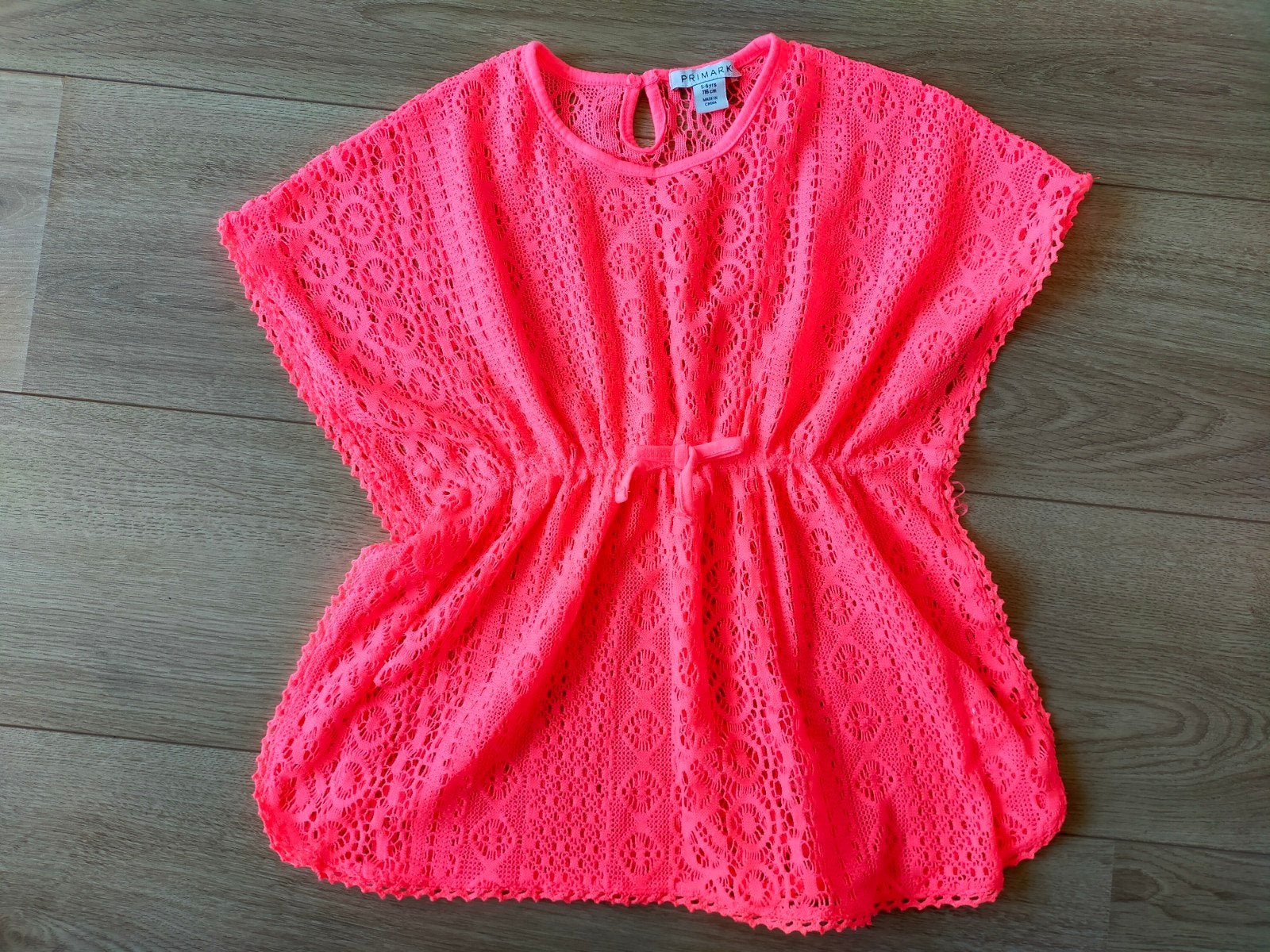 Zgan! Schattig kanten strandjurkje van Primark! Mt 116, Kinderen en Baby's, Kinderkleding | Maat 116, Meisje, Ophalen of Verzenden