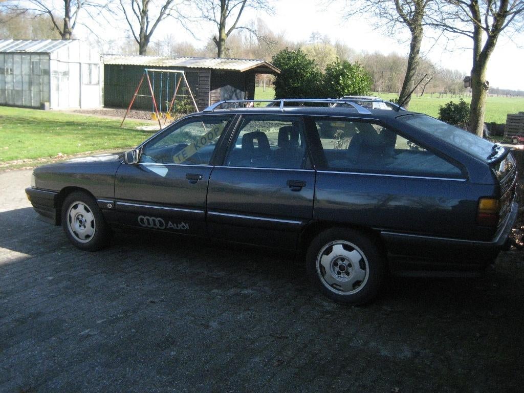 audi 100 turbo, Stof, Blauw, Stationwagon, Particulier
