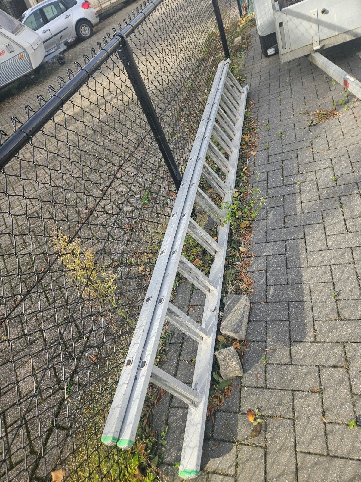 lange aluminium ladder, Doe-het-zelf en Verbouw, Ophalen of Verzenden, 4 meter of meer