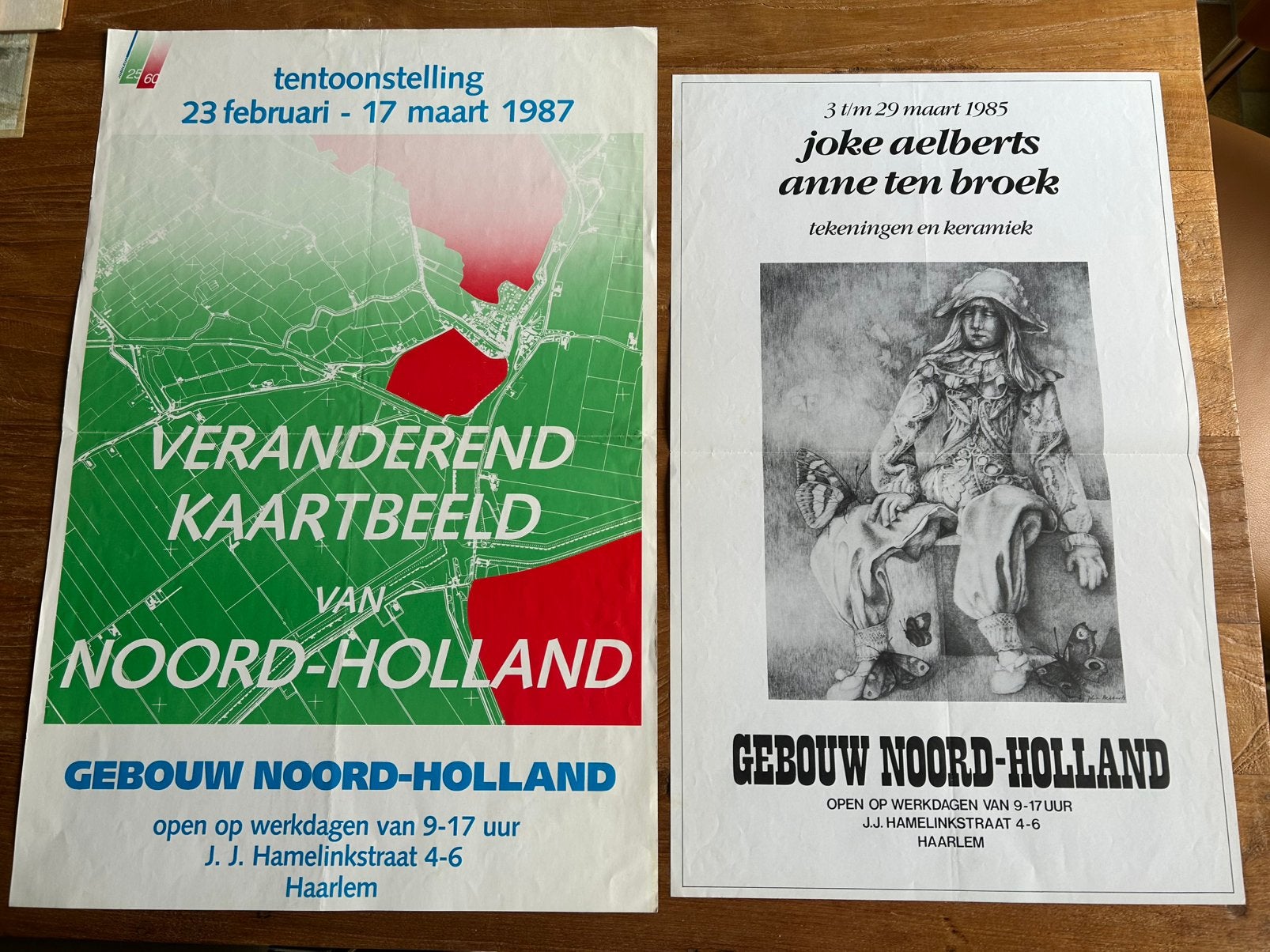 2 Affiches uit 1985 en 1987.HAARLEM, Ophalen of Verzenden, Overige onderwerpen