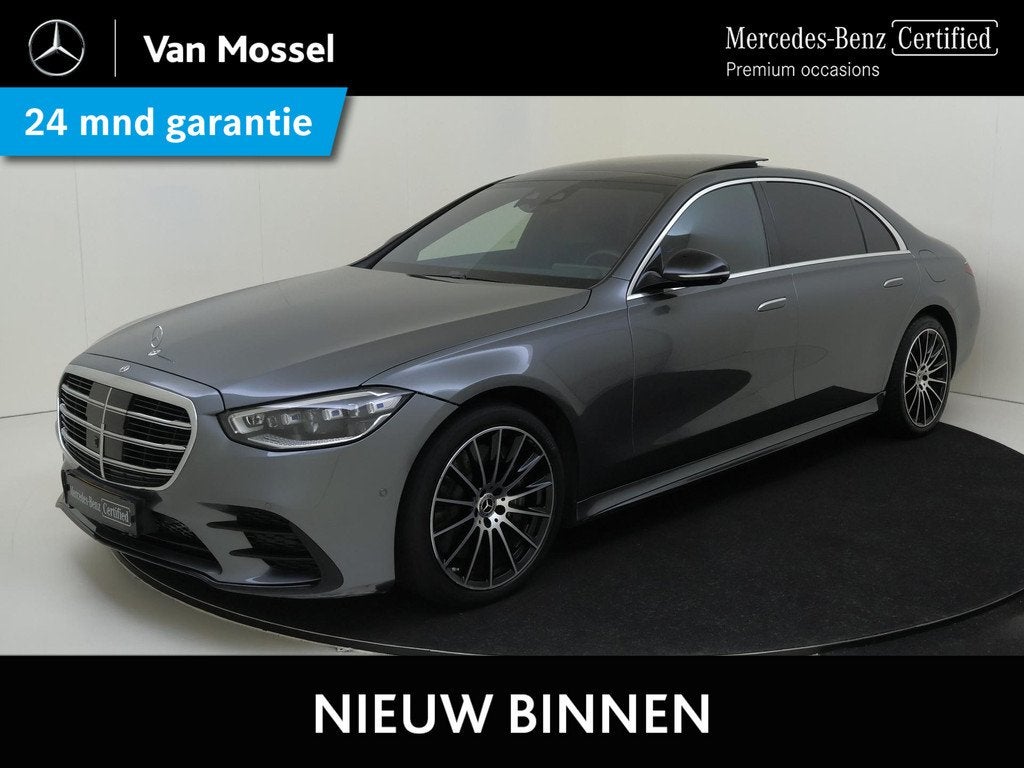 Mercedes-Benz S-klasse 580 e Lang / AMG/ 20 inch/ Night/ Aug, Achterwielaandrijving, Gebruikt, Euro 6, 510 pk