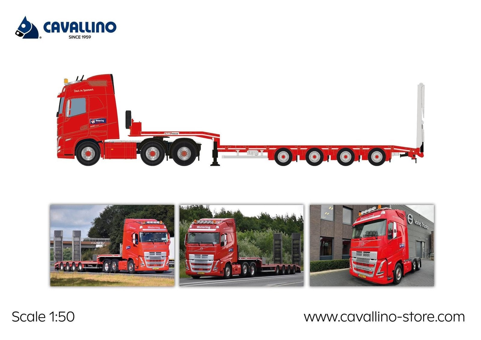 Cavallino 1:50 Wetering. Geen Tekno/Wsi, Ophalen of Verzenden, Nieuw, Bus of Vrachtwagen, Overige merken