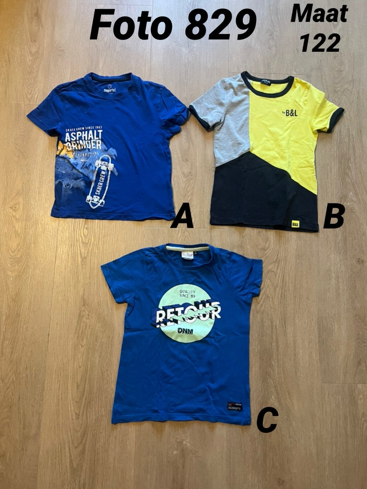 Shirt jongen maat 122 zgan *foto 829*, Kinderen en Baby's, Ophalen of Verzenden, Zo goed als nieuw, Jongen, Shirt of Longsleeve