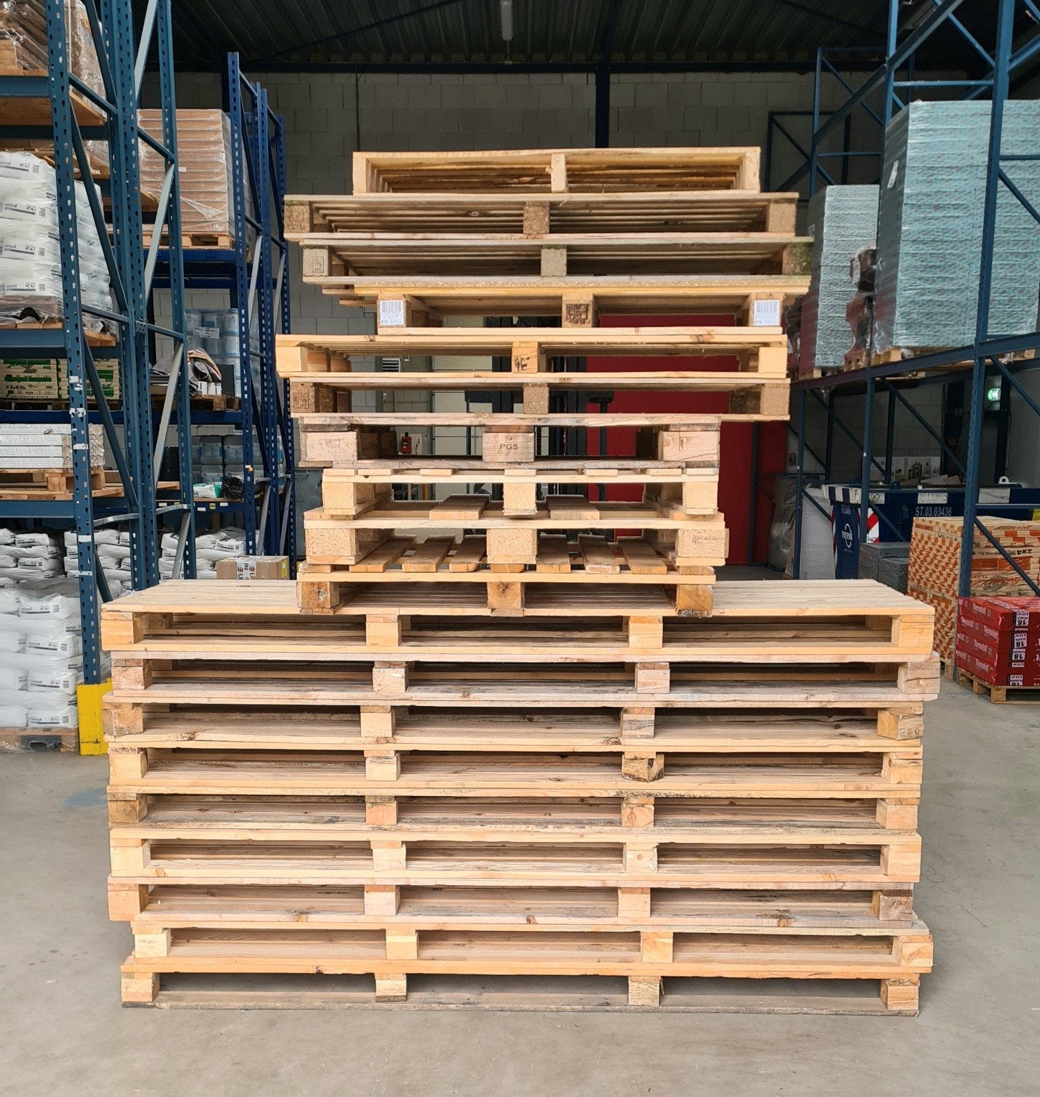 Grote pallets, Ophalen, 50 mm of meer, Pallet, Minder dan 200 cm