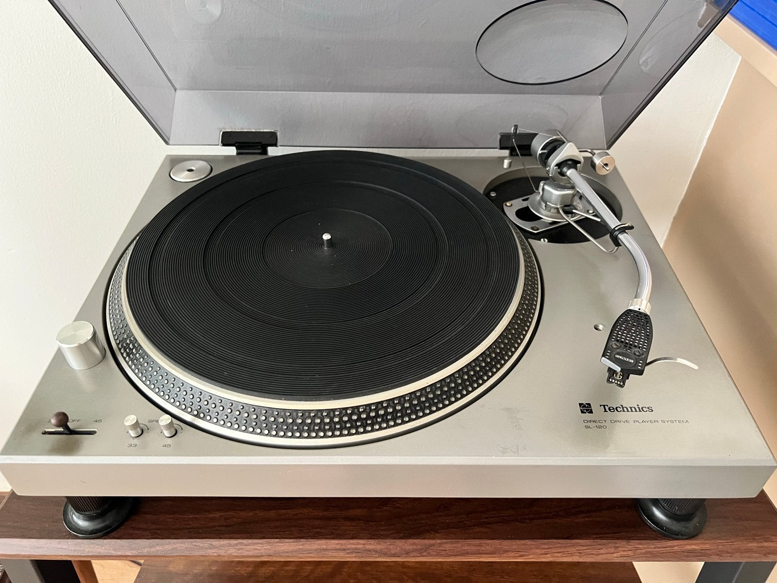 Technics SL-120 (SME 3009 arm + Grado Prestige Gold Element), Ophalen, Gebruikt, Platenspeler, Technics