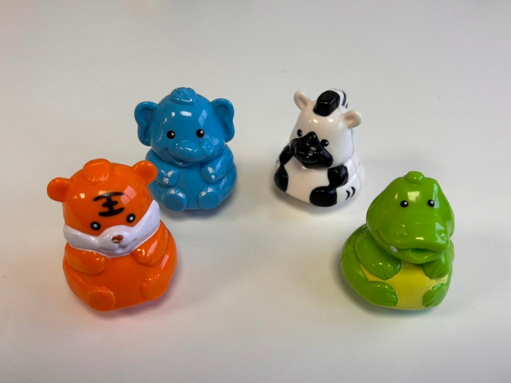 Vtech zoef zoef dieren  Tijger Olifant Zebra Krokodil, Ophalen of Verzenden, Zo goed als nieuw, 6 maanden tot 2 jaar