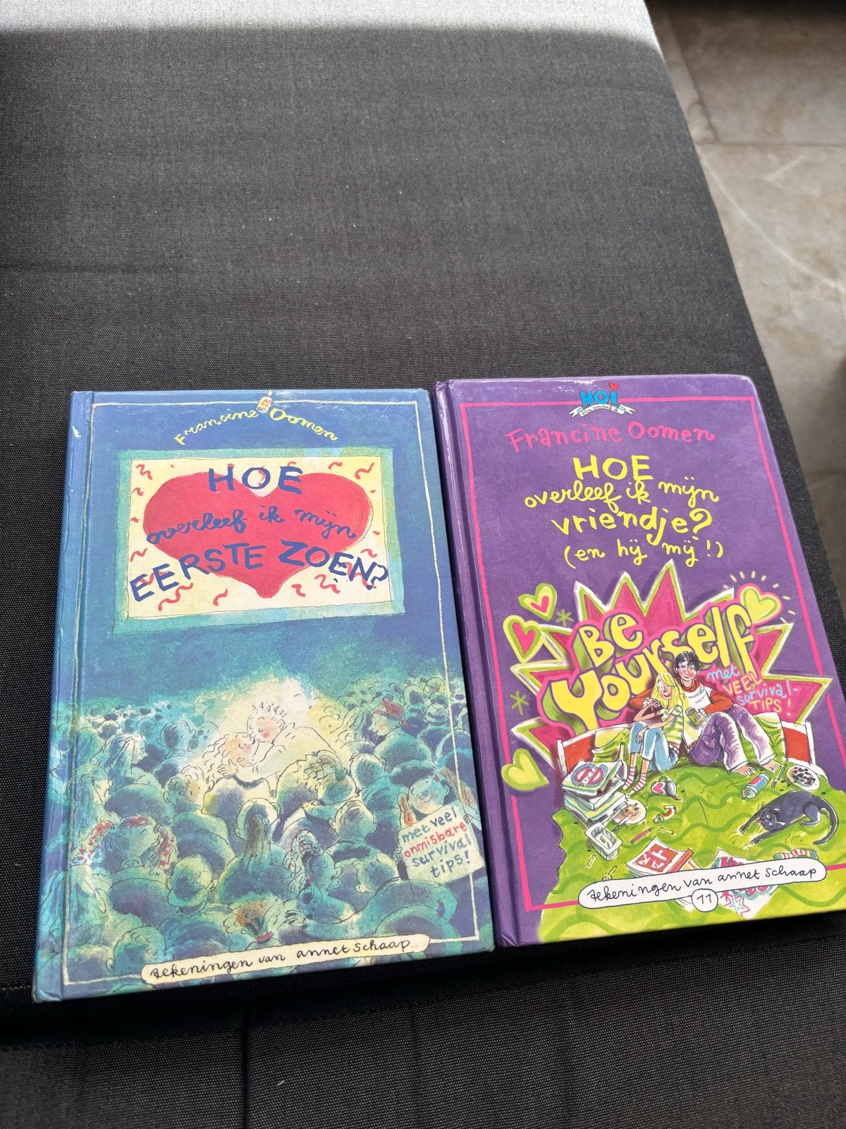 2 boeken Francine Oomen: Hoe overleef ik mijn vriendje & eer, Ophalen of Verzenden, Gelezen, Fictie