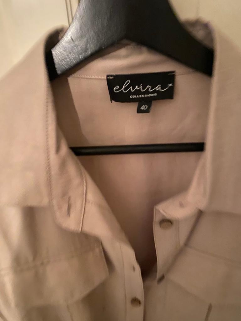 Elvira jurk 40, Kleding | Dames, Jurken, Maat 38/40 (M), Beige, Ophalen of Verzenden, Zo goed als nieuw