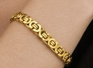 18K VERGULDE ARMBAND., Ophalen of Verzenden, Nieuw, Goud, Overige materialen