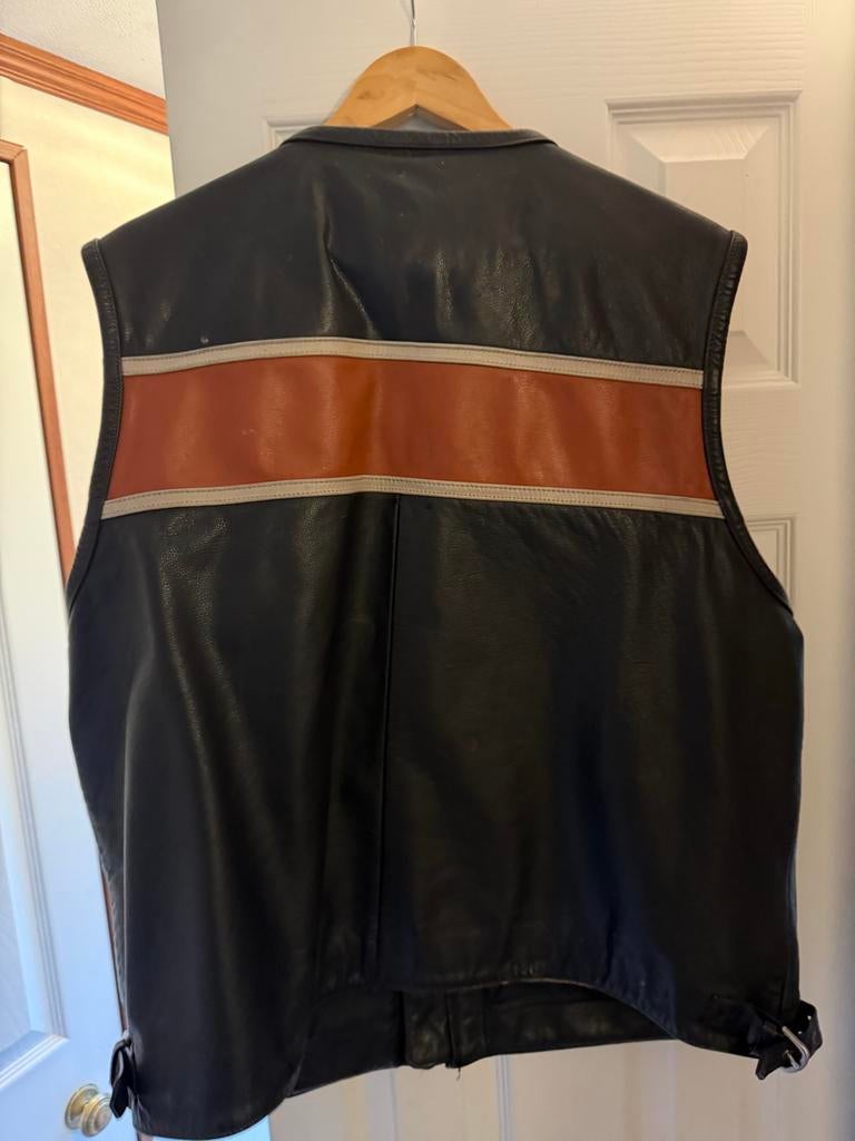 Harley-Davidson Leren Gilet - Maat XXL, Motoren, Kleding | Motorkleding, Ophalen of Verzenden, Tweedehands, Heren, Overige typen