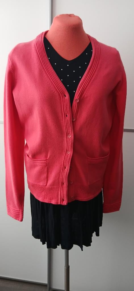 Koraalrood vest - Roberto Sarto, Kleding | Dames, Truien en Vesten, Maat 38/40 (M), Ophalen of Verzenden, Zo goed als nieuw, Roberto Sarto