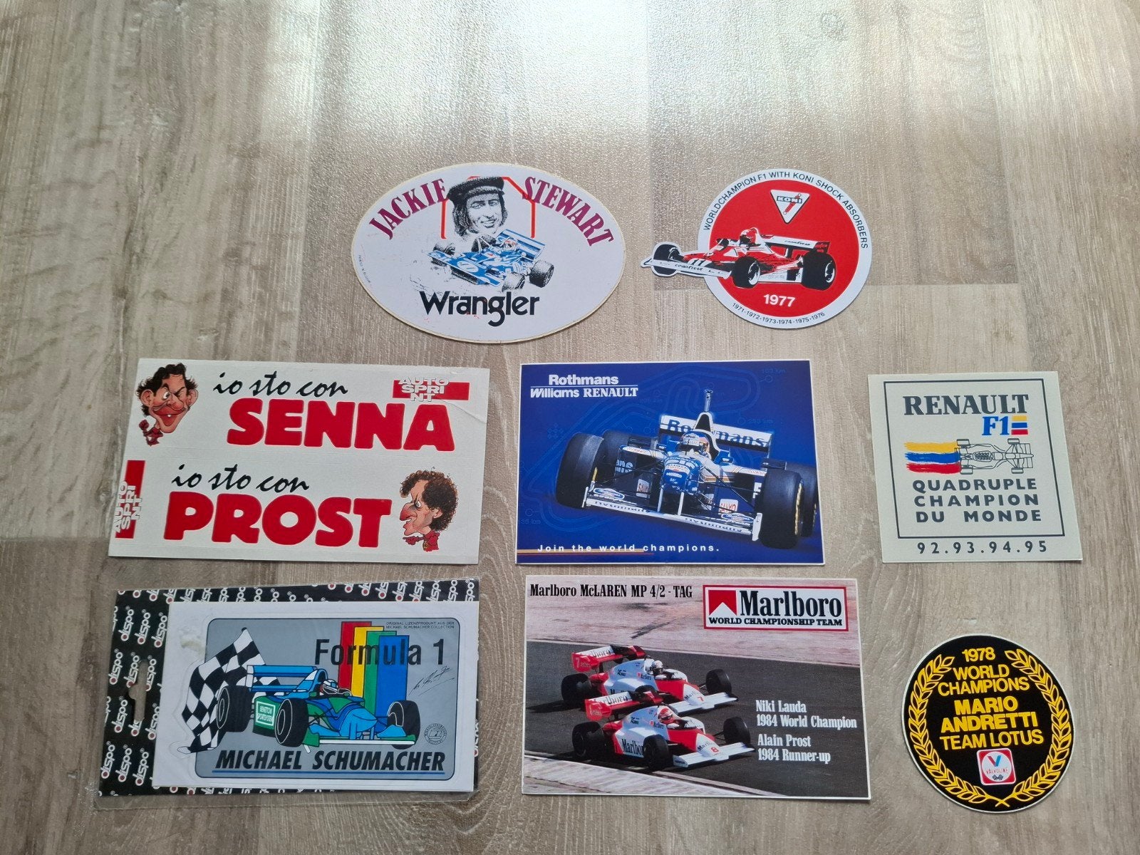 stickers F1 kampioenen, Ophalen of Verzenden, Zo goed als nieuw, Sport