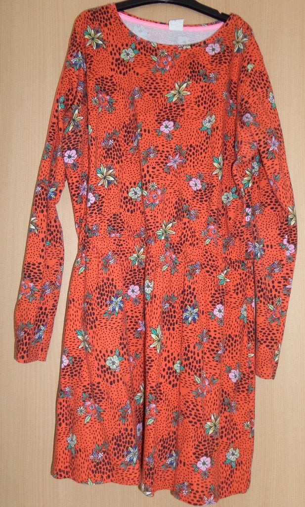 Katoenen Hema jurk met bloemen maat 158/164, Kinderen en Baby's, Kinderkleding | Maat 158, Ophalen of Verzenden, Zo goed als nieuw