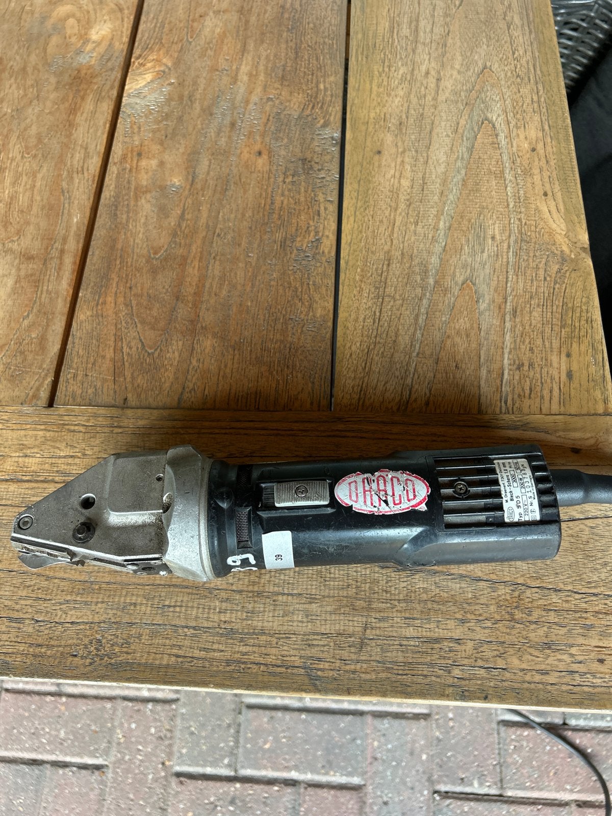 Draco plaatknabbelaar SD 5 - 1.0 mm, Ophalen, Gebruikt, Snijgereedschap, Overige merken