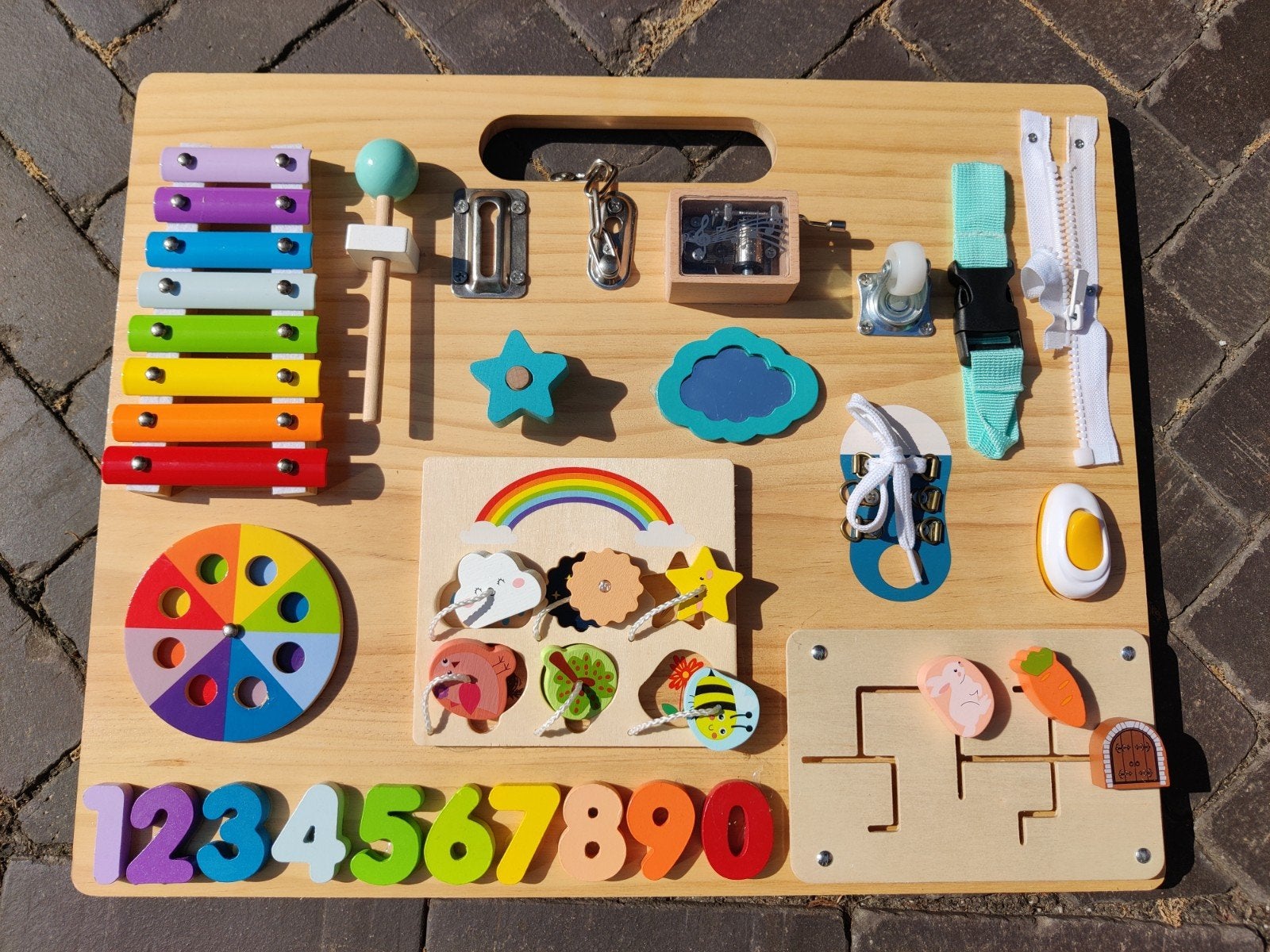 Houten Baby Speelbord - Educatief en Interactief, Ophalen, Gebruikt, Overige typen