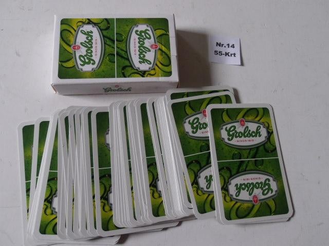 Grolsch speelkaarten (nr.14) 55-Krt, Ophalen of Verzenden, Nieuw, Overige typen, Grolsch