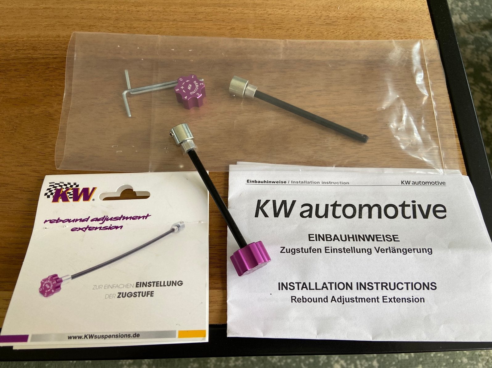KW vering : verlengers Rebound instelling schroefset, Auto-onderdelen, Ophalen of Verzenden, Nieuw