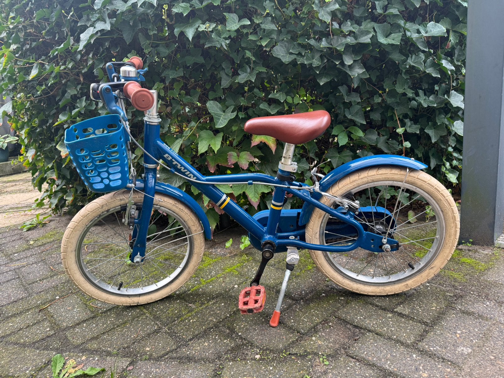 Btwin city 900 fiets blauw 16 inch, Fietsen en Brommers, Ophalen, Zo goed als nieuw, 16 tot 20 inch